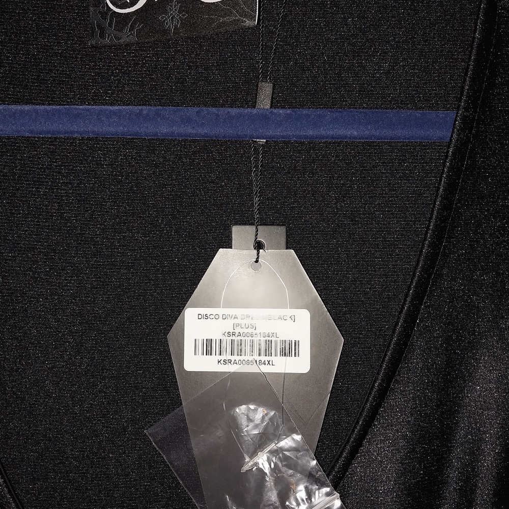 KillStar Disco Diva Black Short Sleeve Dress with Zipper- NWT- Size 4X - Picture 7 of 7